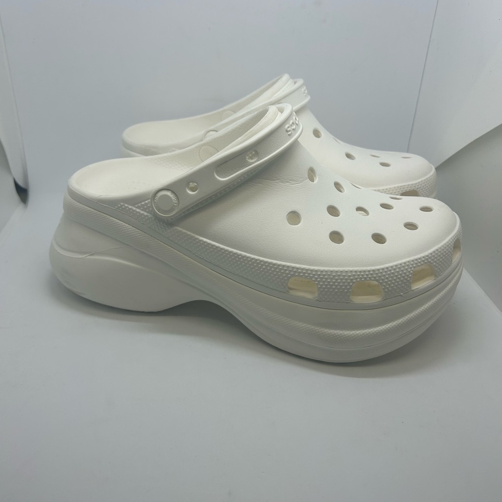 White Platform Crocs - Picture 3 of 7